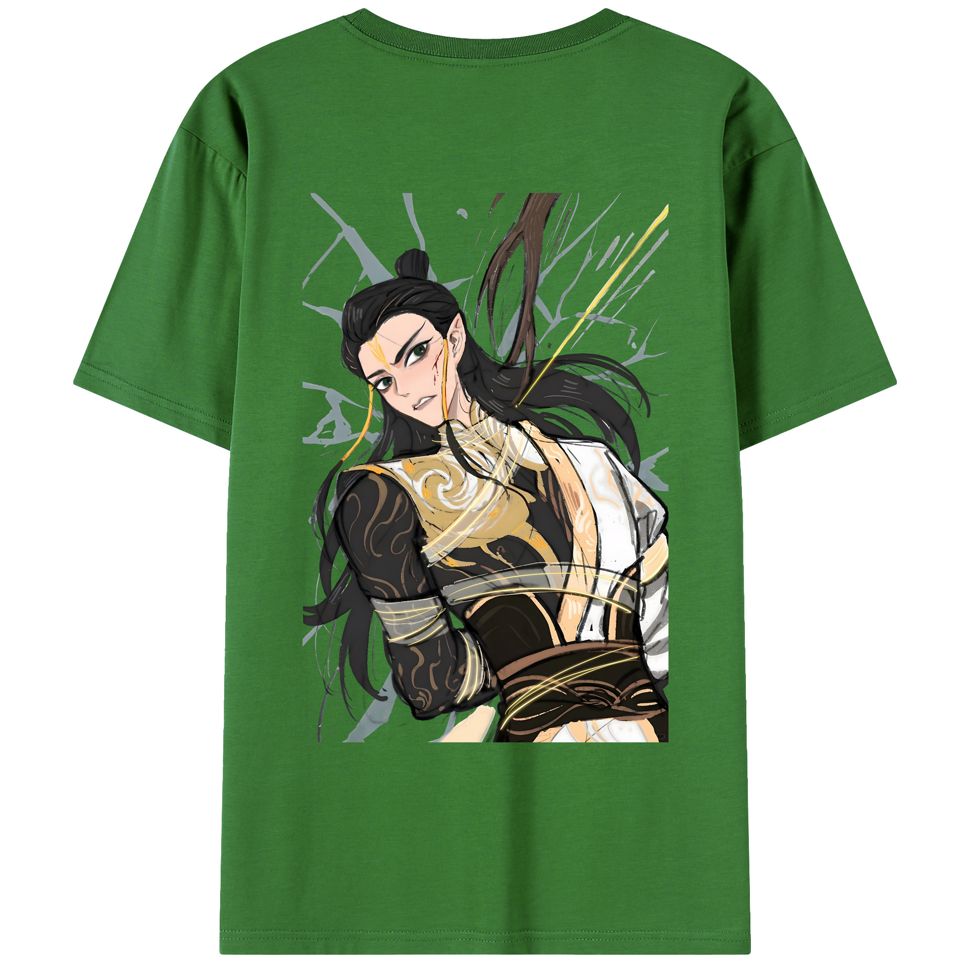 （画像用） Ne Zha 2 ナタ 魔童の大暴れ レディース半袖Tシャツ(バックプリント)